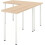 IKEA LAGKAPTEN / LINNMON Corner Desk 120x160cm 1