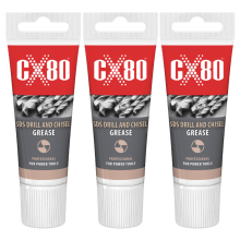 CX80 Fedt til SDS-bor, mejselbits og værktøjsholdere 40 g x 3