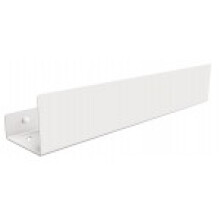 Brusehylde 40 cm rustfrit stål hvid