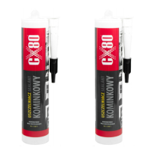 CX80 PEJSFORSEGLING Brandsikker fugemasse til ovne og pejse 300ml x2