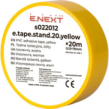E.NEXT s022012 PVC isoleringstape 19 mm x 20 m GUL