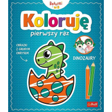 Jeg farver for første gang. Dinosaurer