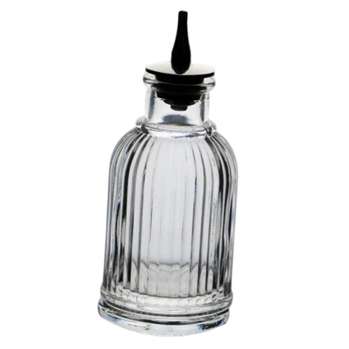 (Round) Glass Bitter Bottle, Decorative Bottles Display Wine Bottle Dasher Bottle for 1