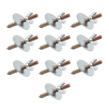 10 Pieces Bird Cage Perch Screws and Nuts for Claws Grinding Rod Parrot Toys