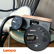 Lecteur CD-MP3 portable Bluetooth avec antichoc Noir