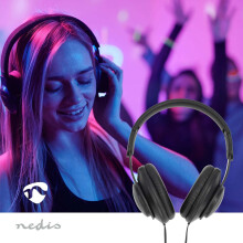Casque supra-auriculaire filaire | USB-C | Longueur du câble : 1,20 m | Contrôle du volume | Noir