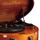 Platine vinyle rétro avec 2 haut-parleurs intégrés marron 7