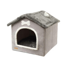(XL) Dog Bed House Puppy Kennel Removable Cushion Warm Semi Enclosed Cat Bed S