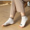 Women Split Toe Socks Elastic Fit Soft Fabric Toeless-Skin 5