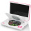 Lecteur DVD portable 9" avec casque USB et support de montage Rose 4