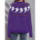 Damen Lässiger Strickpullover mit Geister-Print, Langarm, Rundhalsausschnitt Lila M 3
