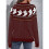 Damen Lässiger Strickpullover mit Geister-Print, Langarm, Rundhalsausschnitt Weinrot S 3