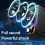 RGB Computer Speaker, Desktop Computer Speaker,Desktop Stereo Speaker, USB Powered, with LED Ambient 3