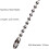 120 Pcs Ceiling Fan Pull Chains Wooden Pendant Pull Chain Extension for Ceiling Light Lamp Fan Chain 6