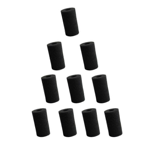 (4x8cm hole 2cm) 10xCompatible Filter Intake Sponge Aquarium Filter Sponge Filter Cover 1cm 1