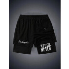 (Style A,2XL)Casual Shorts For Men Summer Polyester Stretchable Breathable Wear Lounge
