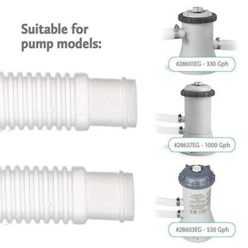 Diameter Easy to Install Accessory Pool Pump Replacement Hose - 59Inch Long for  Models 300/330/530/1000