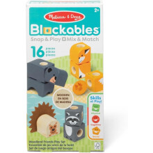 Blockables The Forest Animals Melissa & Doug - 16 FSC Wooden Pieces - SPIN MASTER - From 2 years old