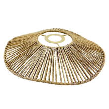 (yellow) Woven Lamp Shade Chandelier Covers Shades Droplight Ornament Rustic Ceiling Lamp