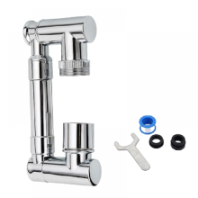 Teleskopierbarer mechanischer Arm, Wasserhahnverlängerung, verlängerter spritzwassergeschützter Schaumspender, drehbare Multifunktionsdüse
