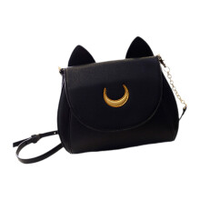 Mujer guapa guerrera de verano con bolso de mujer, bolso de gatito adorable, bolso pequeño de hombro diagonal, bolso de mujer de moda