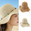 Soft Knit Fabric Sun Hat With Full Coverage-Apricot rice 9