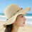 Soft Knit Fabric Sun Hat With Full Coverage-Apricot rice 11
