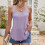 Women's openwork drawstring  color button suspender-Sky Blue XL 7