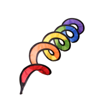 Buitendecoratie: draaiende windmolen, kleurrijke windstrip, decoratief tuindoek, regenboogwindmolen, kinderspeelgoed