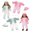 Roupa para boneca de 45 cm (18 polegadas), macacão de lã macio e quentinho para meninas, ideal para outono e inverno. 3