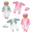 Roupa para boneca de 45 cm (18 polegadas), macacão de lã macio e quentinho para meninas, ideal para outono e inverno. 4