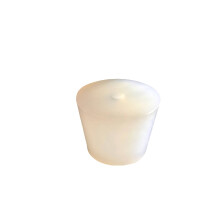 Bouchon en silicone solide, bouchon en silicone transparent pour tube à essai, bouchon en silicone perforé