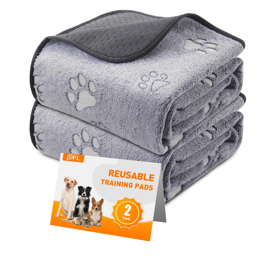 Photos - Dog Cosmetic Reusable Puppy Training Pads, 2 Pack Washable Puppy Pads, Super Absorbent Waterproof Dog Mat, Non-Slip Pet Whelping Pads, Pe