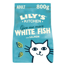 Lily’s Kitchen White Fish with Salmon, Adult Cat Dry Food (2kg), With Natural In