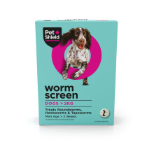 Worm Screen Combo, Dog Worming Tablets, 2 Pack – Vet Approved Worming Tablet for