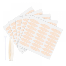 Waterbestendige, zelfklevende ooglidstickers met kantmotief, onzichtbaar gaas, natuurlijke schoonheidsstickers, olijfkleurige, lijmvrije, langdurige