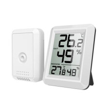 LCD Indoor Outdoor Thermometer Digital Temperature Wireless Temperature Sensor Thermometer Ideal for Home Office Room