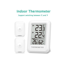 Outdoor Thermometer Wireless Indoor Hygrometer Digital Room Thermometer with 2 Sensors Perfect for Office Home