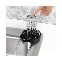 Cup Washer 1pc Plastic Automatic High Pressure Glass Cleaner Perfect for Kitchen Sink Beer Milk Tea Cups