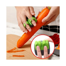 Stainless Steel Handheld Vegetable Peeler with Rubber Finger Grip Comfortable Palm Peeler Suitable for Carrots, Etc New