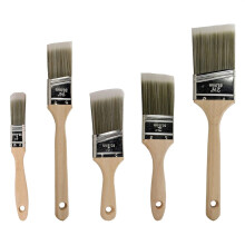 Double Thick Chip Paint Brush Set,Wood Stain Brushes for Painting Walls and Fence Staining, Wooden Handle Masonry Paintbrush
