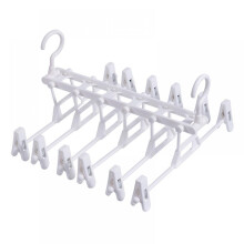 Cabideiro dobrável multifuncional para calças, sem costura, para secar roupas, prendedor mágico para calças, organizador de guarda-roupa e