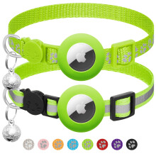 Cat Breakaway Collar with Bell & Reflective Kitten Holder, Apple Airtag Compatible, Adjustable 7-12In, Safety Buckle, Pet Supplies, Accessories, Gift