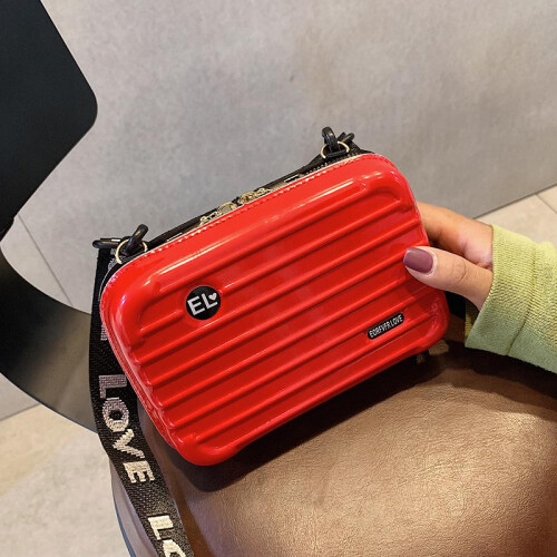 Στυλ Υφή Μικρή τετράγωνη τσάντα Fashion Box Απλή τσάντα ώμου που ταιριάζει σε όλα τα 2