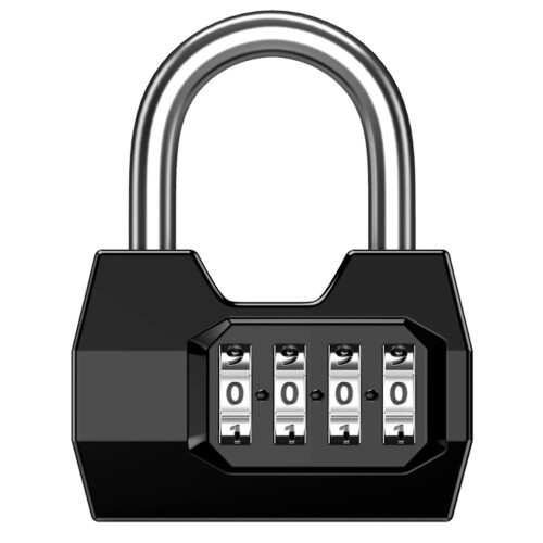 Combination Padlock 4-Digit Security Lock - Weatherproof Protection Outdoor Gym Safely Code Lock 1