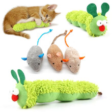 YXBWM 5 Pack Catnip Toys for Indoor Cats, Interactive Cat Chew Toys with 3 Plush