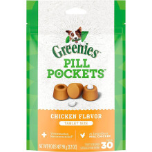 Greenies Pill Pockets Soft Dog Treats, Chicken, Tablet, 3.2 Oz. (Pack Of 6)