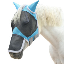 Gallopoff Fine Mesh Horse Fly Mask with Ears and Nose - UV Protection & Adjustab