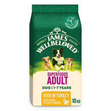 James Wellbeloved Dog Superfoods Hypoallergenic Dry Food Adult Turkey Kale and Q