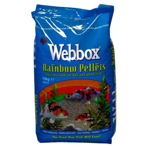 Webbox Webbox Complete Rainbow Mixed Pond Pellets Fish Food, 10 kg 1